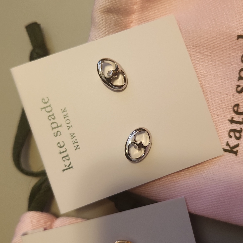 Kate Spade Gold and Silver Stud Earrings - Picture 2 of 5
